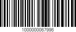 Código de barras (EAN, GTIN, SKU, ISBN): '1000000067996'