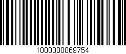 Código de barras (EAN, GTIN, SKU, ISBN): '1000000069754'