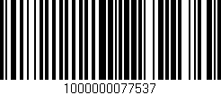 Código de barras (EAN, GTIN, SKU, ISBN): '1000000077537'