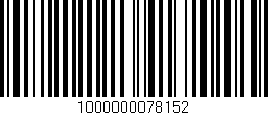 Código de barras (EAN, GTIN, SKU, ISBN): '1000000078152'