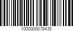 Código de barras (EAN, GTIN, SKU, ISBN): '1000000078435'