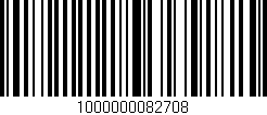 Código de barras (EAN, GTIN, SKU, ISBN): '1000000082708'