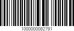 Código de barras (EAN, GTIN, SKU, ISBN): '1000000082791'