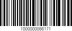Código de barras (EAN, GTIN, SKU, ISBN): '1000000086171'