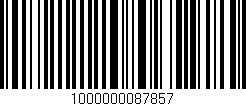Código de barras (EAN, GTIN, SKU, ISBN): '1000000087857'