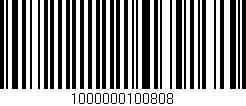 Código de barras (EAN, GTIN, SKU, ISBN): '1000000100808'