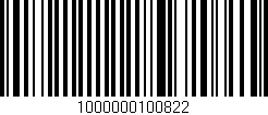 Código de barras (EAN, GTIN, SKU, ISBN): '1000000100822'