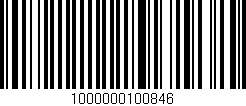 Código de barras (EAN, GTIN, SKU, ISBN): '1000000100846'