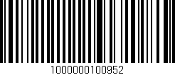 Código de barras (EAN, GTIN, SKU, ISBN): '1000000100952'