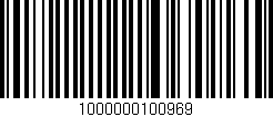Código de barras (EAN, GTIN, SKU, ISBN): '1000000100969'