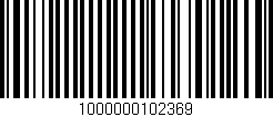 Código de barras (EAN, GTIN, SKU, ISBN): '1000000102369'