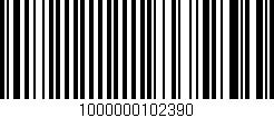 Código de barras (EAN, GTIN, SKU, ISBN): '1000000102390'