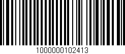 Código de barras (EAN, GTIN, SKU, ISBN): '1000000102413'