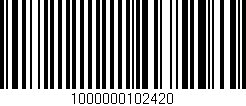 Código de barras (EAN, GTIN, SKU, ISBN): '1000000102420'