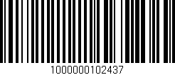 Código de barras (EAN, GTIN, SKU, ISBN): '1000000102437'