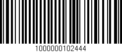 Código de barras (EAN, GTIN, SKU, ISBN): '1000000102444'