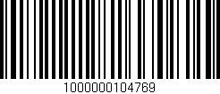 Código de barras (EAN, GTIN, SKU, ISBN): '1000000104769'