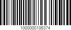 Código de barras (EAN, GTIN, SKU, ISBN): '1000000106374'
