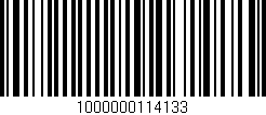 Código de barras (EAN, GTIN, SKU, ISBN): '1000000114133'