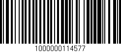 Código de barras (EAN, GTIN, SKU, ISBN): '1000000114577'