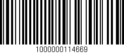 Código de barras (EAN, GTIN, SKU, ISBN): '1000000114669'