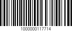 Código de barras (EAN, GTIN, SKU, ISBN): '1000000117714'