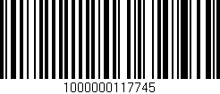 Código de barras (EAN, GTIN, SKU, ISBN): '1000000117745'
