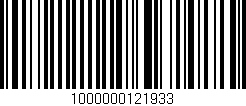 Código de barras (EAN, GTIN, SKU, ISBN): '1000000121933'