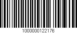 Código de barras (EAN, GTIN, SKU, ISBN): '1000000122176'