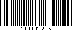 Código de barras (EAN, GTIN, SKU, ISBN): '1000000122275'