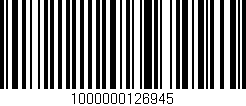 Código de barras (EAN, GTIN, SKU, ISBN): '1000000126945'