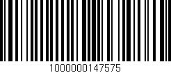 Código de barras (EAN, GTIN, SKU, ISBN): '1000000147575'