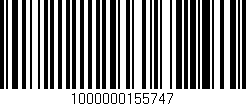 Código de barras (EAN, GTIN, SKU, ISBN): '1000000155747'