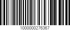 Código de barras (EAN, GTIN, SKU, ISBN): '1000000276367'