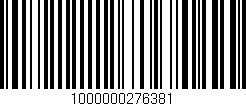Código de barras (EAN, GTIN, SKU, ISBN): '1000000276381'