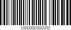 Código de barras (EAN, GTIN, SKU, ISBN): '1000000300000'