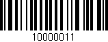Código de barras (EAN, GTIN, SKU, ISBN): '10000011'