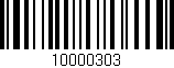 Código de barras (EAN, GTIN, SKU, ISBN): '10000303'