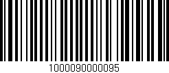 Código de barras (EAN, GTIN, SKU, ISBN): '1000090000095'