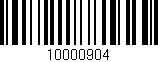 Código de barras (EAN, GTIN, SKU, ISBN): '10000904'