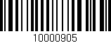 Código de barras (EAN, GTIN, SKU, ISBN): '10000905'