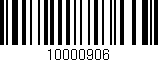 Código de barras (EAN, GTIN, SKU, ISBN): '10000906'