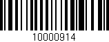 Código de barras (EAN, GTIN, SKU, ISBN): '10000914'