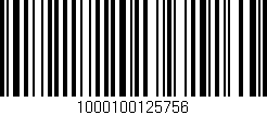 Código de barras (EAN, GTIN, SKU, ISBN): '1000100125756'