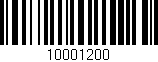 Código de barras (EAN, GTIN, SKU, ISBN): '10001200'