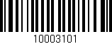Código de barras (EAN, GTIN, SKU, ISBN): '10003101'