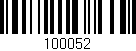 Código de barras (EAN, GTIN, SKU, ISBN): '100052'