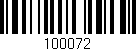 Código de barras (EAN, GTIN, SKU, ISBN): '100072'