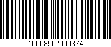 Código de barras (EAN, GTIN, SKU, ISBN): '10008562000374'