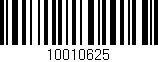 Código de barras (EAN, GTIN, SKU, ISBN): '10010625'